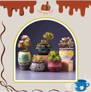 chậu hoa sứ trang trí